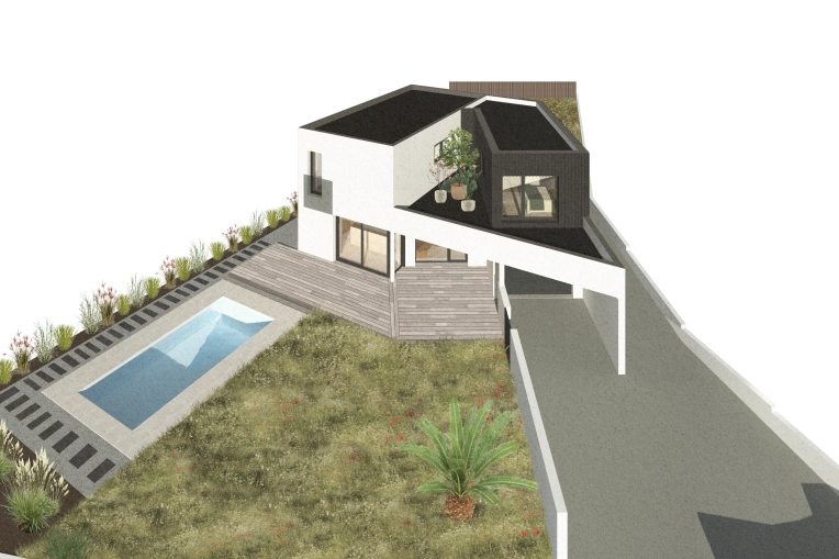 Vertical expension, Single-Family Homes, Pools, Extension, Feasibility Studies, Villa, contemporary, Modern