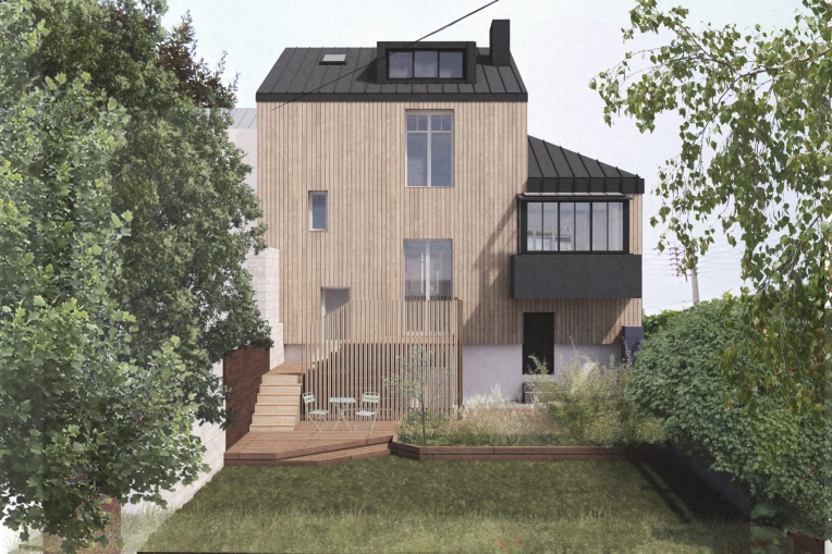 Project Management, Single-Family Homes, Passive House / Eco-friendly, Townhouses, Energy renovation, Attic, contemporary, Modern
