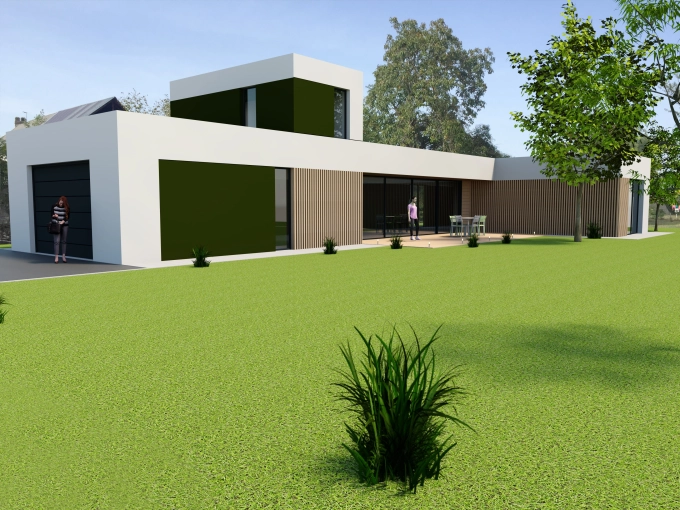 Maison individuelle, Construction neuve, Contemporain, Moderne