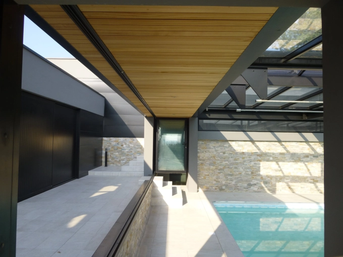 Terrasse, Maison individuelle, Extérieur, Rénovation, Piscine, Extension, Moderne