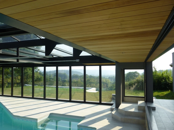Terrasse, Maison individuelle, Extérieur, Rénovation, Piscine, Extension, Moderne
