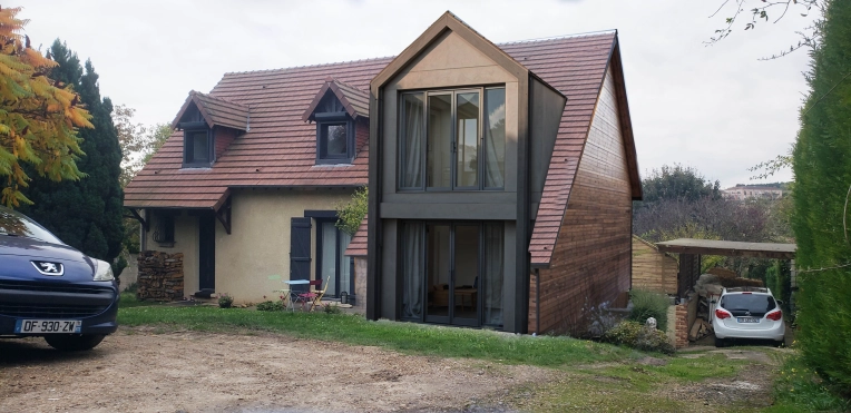 Maison de ville, Extension, Contemporain, Traditionnel