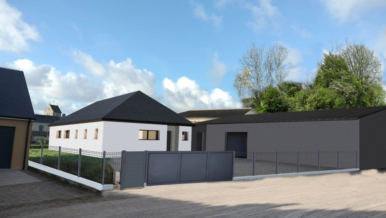 Maison de ville, Maison de campagne, Construction neuve, Contemporain
