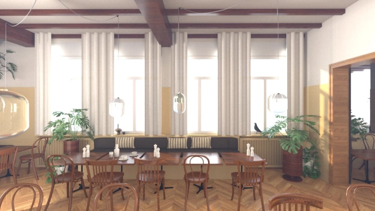 Hôtellerie - Restauration, Architecture d’intérieur, Vintage, Contemporain