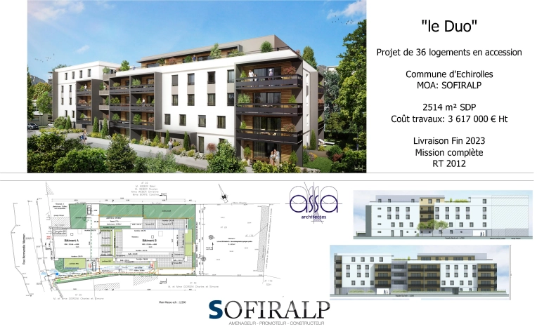 Appartement, Résidentiel collectif, Construction neuve, Contemporain