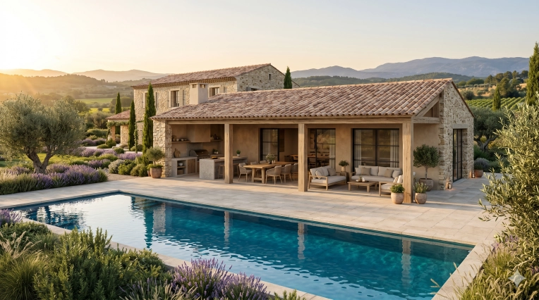 Maison individuelle, Construction neuve, Pool house, Plan, Permis de construire, Suivi de chantier, Conseil