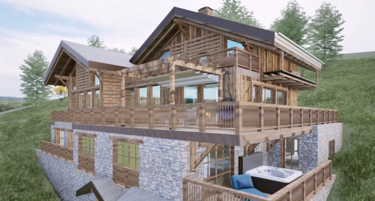 Chalet / Maison en bois, Construction neuve, Traditionnel