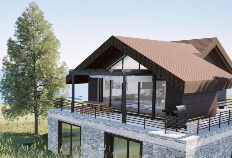 Chalet / Maison en bois, Extension, Traditionnel