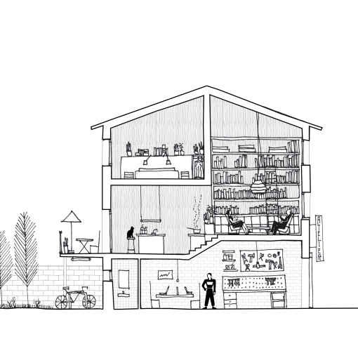 Patrimoine, Bureau, Maison de ville, Étude de faisabilité, Réhabilitation, Contemporain, Traditionnel