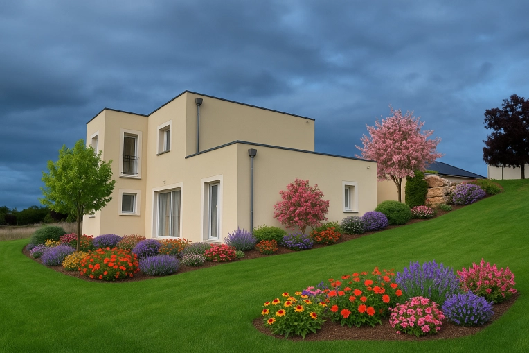 Maison individuelle, Construction neuve, Contemporain