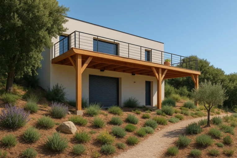 Maison passive / écologique, Construction neuve, Contemporain