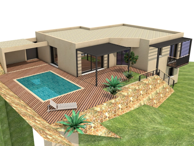 Maison individuelle, Construction neuve, Contemporain