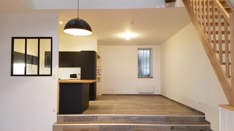 Transformation, Rénovation, Maison de campagne, Réhabilitation, Rénovation énergétique, Contemporain
