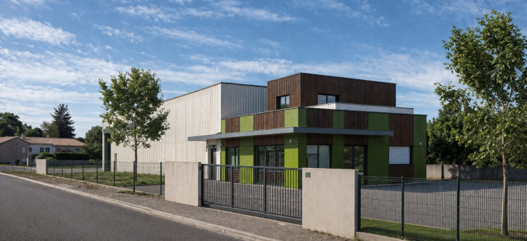 Bâtiment professionnel, Bureau, Bâtiment industriel, Construction neuve, Plan, Permis de construire