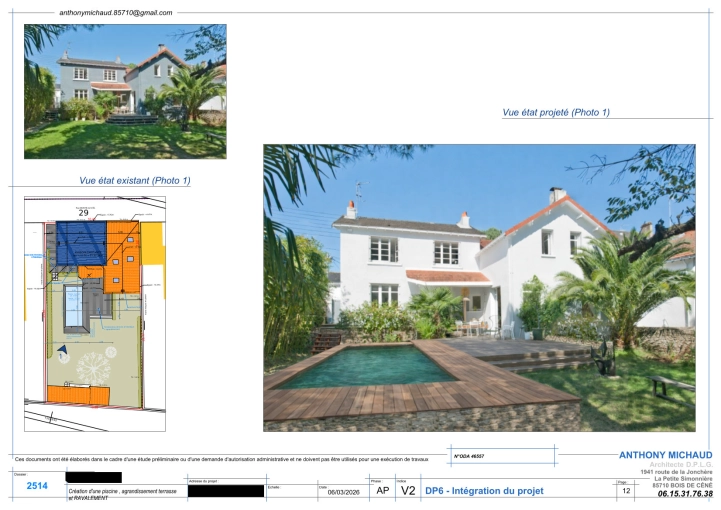 Maison individuelle, Rénovation, Extension, Plan, Permis de construire