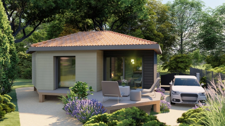 Chalet / Maison en bois, Construction neuve, Contemporain