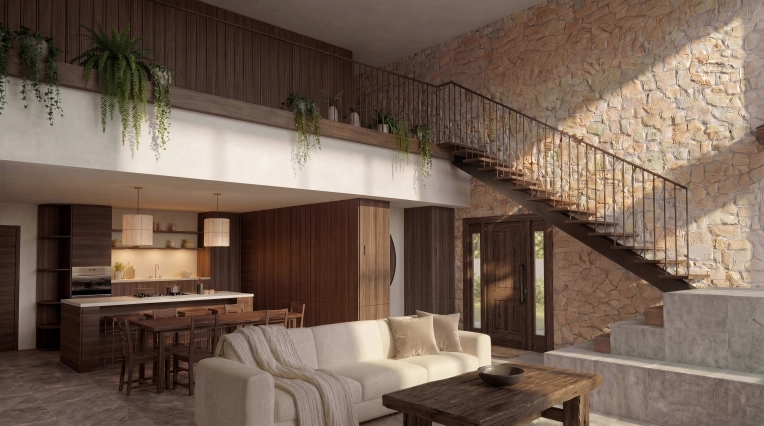 Maison individuelle, Architecture d’intérieur, Contemporain