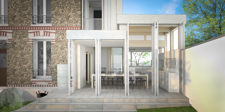 Rénovation, Maison de ville, Extension, Construction neuve, Moderne