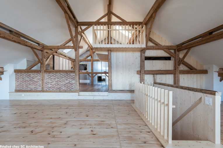 Transformation, Maison individuelle, Rénovation, Maison de campagne, Assainissement, Réhabilitation, Rénovation énergétique, Aménagement combles, Contemporain, Moderne, Traditionnel, Minimaliste