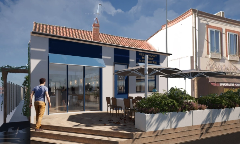 Patios & Terraces, Hotels - Restaurants, Public Access Buildings, Renovation, Townhouses, Extension, Modern