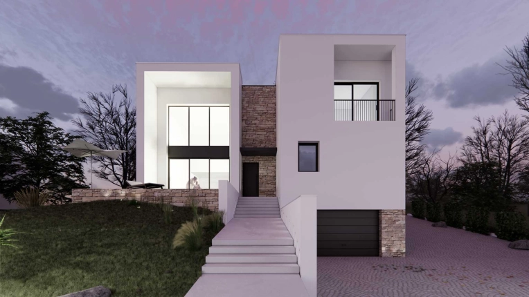 Maison individuelle, Construction neuve, Contemporain