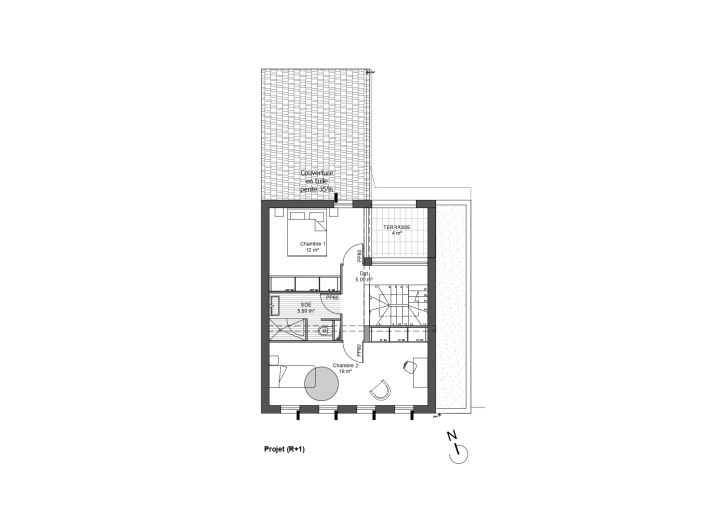 Vertical expension, Single-Family Homes, Renovation, contemporary, Classic