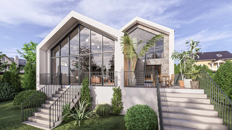 Single-Family Homes, Townhouses, New Build, contemporary