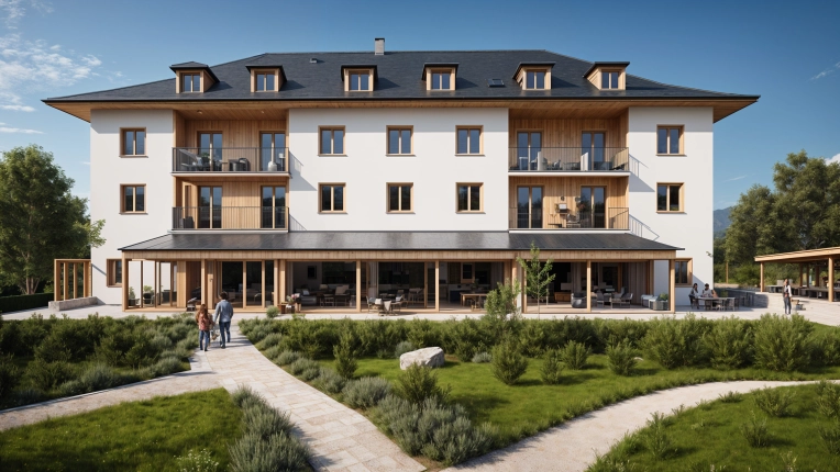 Transformation, Mise aux normes, Surélévation, Hôtellerie - Restauration, Résidentiel collectif, Bâtiment accueillant du public (ERP), Rénovation, Extension, Réhabilitation, Rénovation énergétique, Aménagement combles, Contemporain, Traditionnel