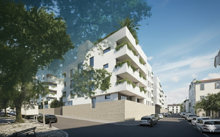 Résidentiel collectif, Construction neuve, Contemporain, Minimaliste
