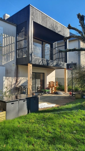 Surélévation, Maison individuelle, Rénovation, Maison de campagne, Rénovation énergétique, Contemporain, Moderne, Minimaliste