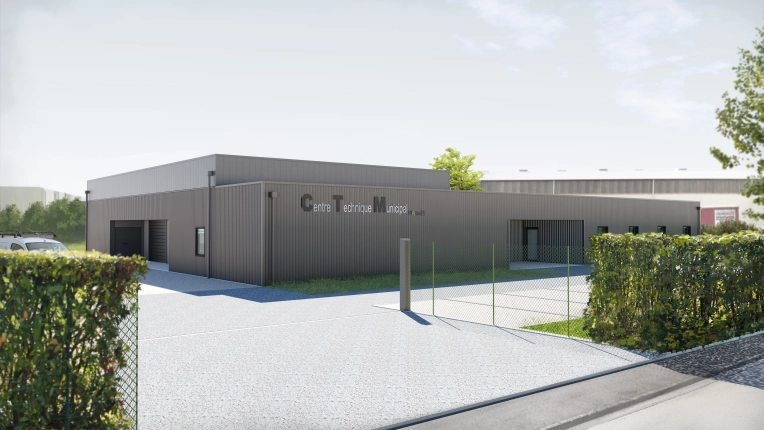 Bâtiment professionnel, Bureau, Hangar, Bâtiment industriel, Bâtiment accueillant du public (ERP), Construction neuve, Étude de faisabilité, Contemporain