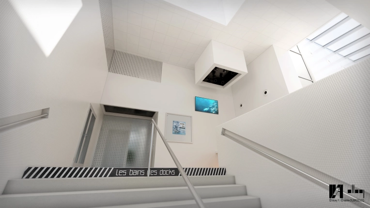 Mise aux normes, Bâtiment accueillant du public (ERP), Rénovation, Architecture d’intérieur, Futuriste, Contemporain, Moderne