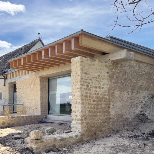 Patrimoine, Transformation, Maison individuelle, Rénovation, Extension, Réhabilitation, Suivi de chantier