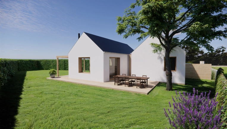 Maison individuelle, Construction neuve, Contemporain
