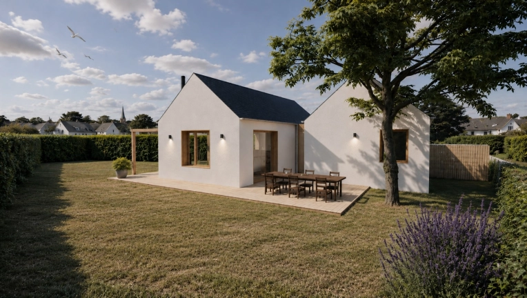 Maison individuelle, Maison passive / écologique, Construction neuve, Plan