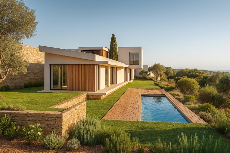 Patios & Terraces, Single-Family Homes, Passive House / Eco-friendly, Interior Architecture & Design, New Build, contemporary