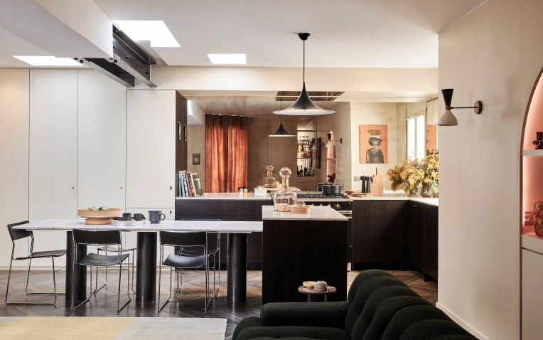 Appartement, Rénovation, Architecture d’intérieur, Vintage, Contemporain, Moderne