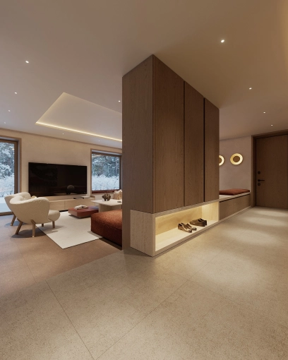 Maison individuelle, Rénovation, Maison de campagne, Contemporain