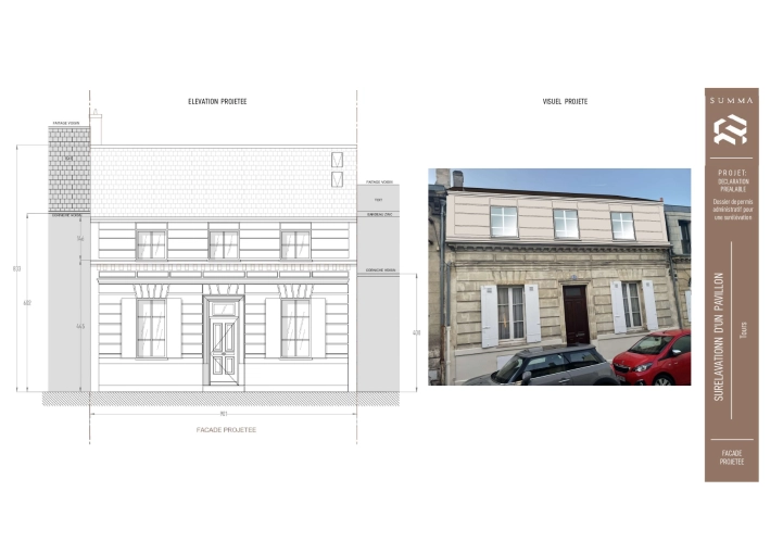 Surélévation, Maison de ville, Traditionnel