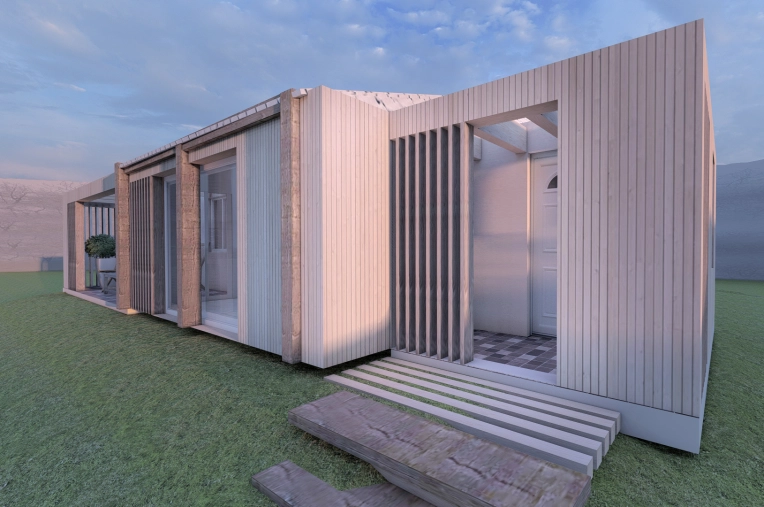 Patios & Terraces, Single-Family Homes, Chalets / Wooden Houses, Exterior, Country Homes, New Build, Energy renovation, contemporary, Modern