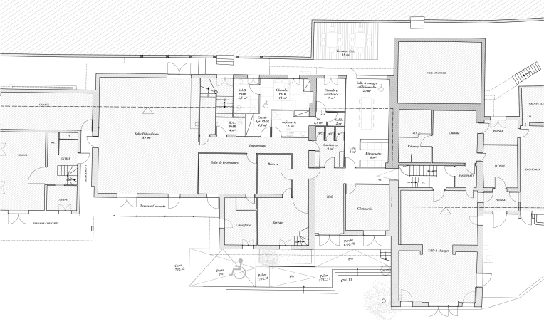 Transformation, Assistance à la maitrise d'ouvrage, Mise aux normes, Bâtiment accueillant du public (ERP), Rénovation, Réhabilitation, Rénovation énergétique, Plan, Permis de construire, Conseil, Diagnostic