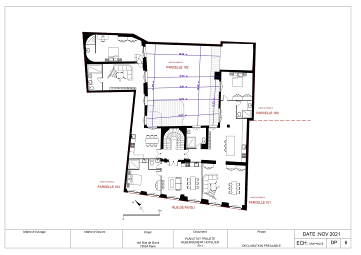 Transformation, Appartement, Rénovation, Architecture d’intérieur, Plan, Permis de construire