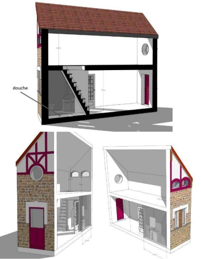 Jardin, Maison individuelle, Rénovation, Maison de ville, Architecture d’intérieur, Extension, Tiny house, Plan, Permis de construire, Conseil