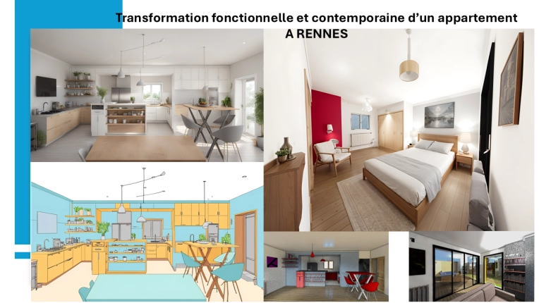 Transformation, Appartement, Rénovation, Architecture d’intérieur, Réhabilitation, Plan, Suivi de chantier, Conseil