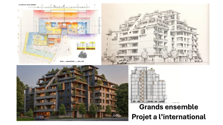 Résidentiel collectif, Construction neuve, Plan, Permis de construire, Suivi de chantier, Conseil, Diagnostic