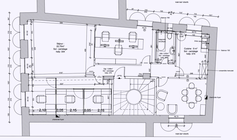 Transformation, Bâtiment professionnel, Bureau, Rénovation, Plan, Conseil