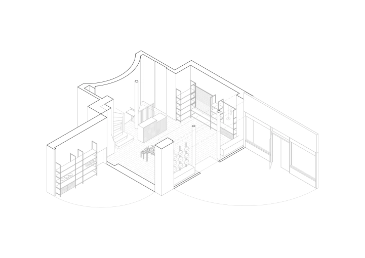 Commerce, Architecture d’intérieur, Plan