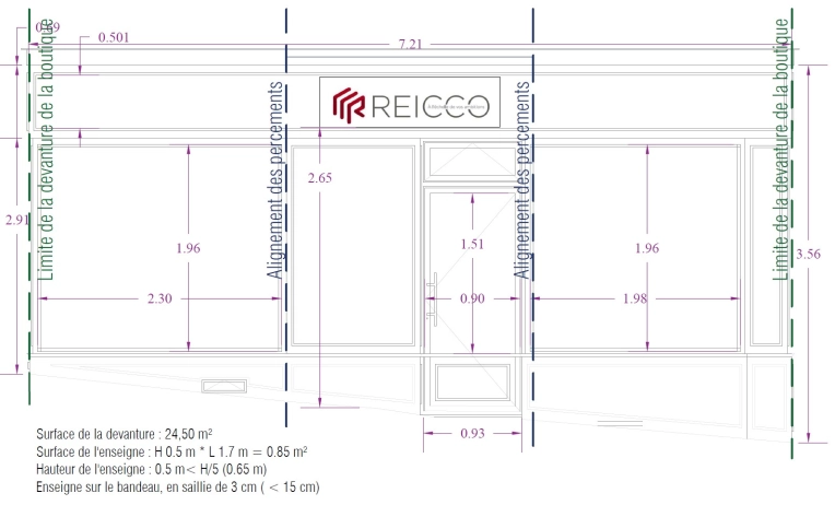 Commerce, Rénovation, Plan, Permis de construire