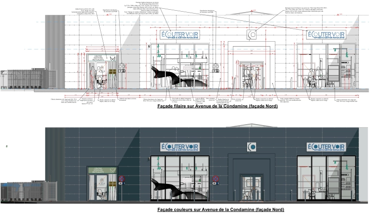 Transformation, Mise aux normes, Commerce, Rénovation, Plan, Permis de construire