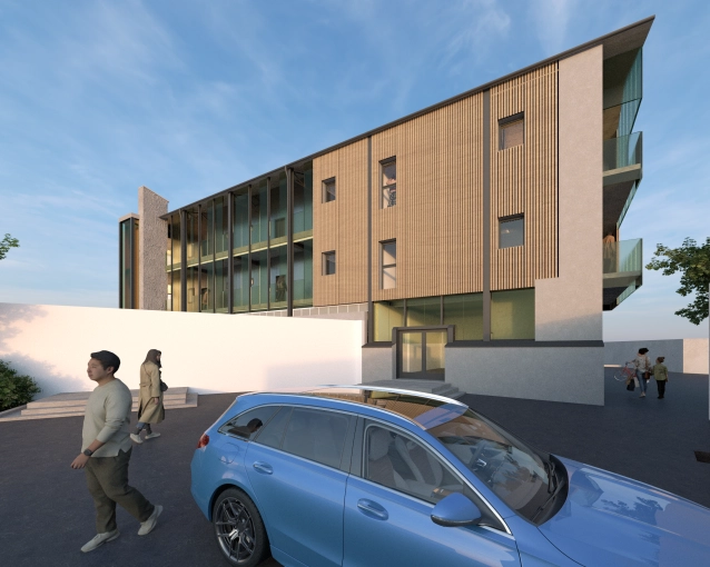 Transformation, Résidentiel collectif, Réhabilitation, Plan, Permis de construire